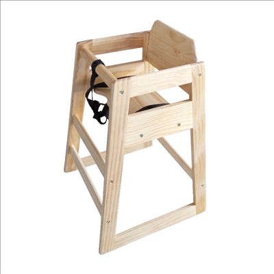 CHAISE HAUTE POUR ENFANTS 51x51x74 CM NATUREL BOIS (1 UNITÉ)