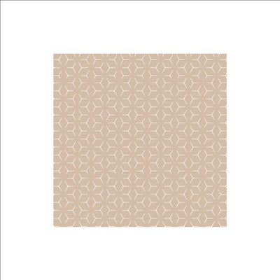 PAPIER INGRAISSABLES CIRÉ 2 FACES PFAS FREE 10+60+10 G/M2 31x31 CM NATUREL KRAFT + CIRE VÉGÉTALE (500 UNITÉS)