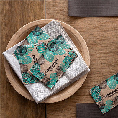 RINCE-DOIGTS RAFRAÎCHISSANTS "CITRON" KRAFT 6x8 CM BLANC CELLULOSE (2000 UNITÉS)