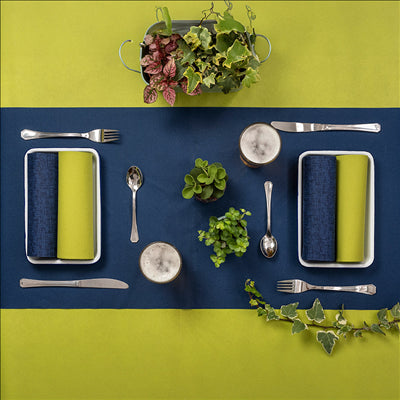 "TÊTE-À-TÊTE" PRÉ. 120CM (20 FEU.) 55 G/M2 0,40x24 M BLEU MARINE AIRLAID (6 UNITÉS)