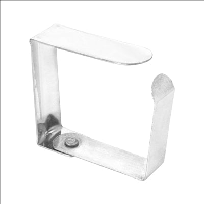 PINCES POUR FIXATION NAPPES 4,7x4x1,2 CM METAL ACIER (144 UNITÉS)