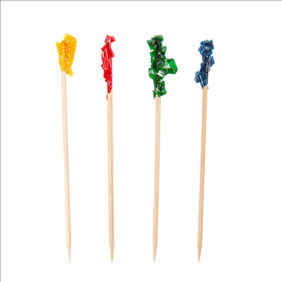 PIQUES DE COULEURS 6,5 (h) CM ASSORTI BOIS (1000 UNITÉS)