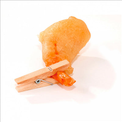 PINCES 3,5 (h) CM NATUREL BOIS (100 UNITÉS)