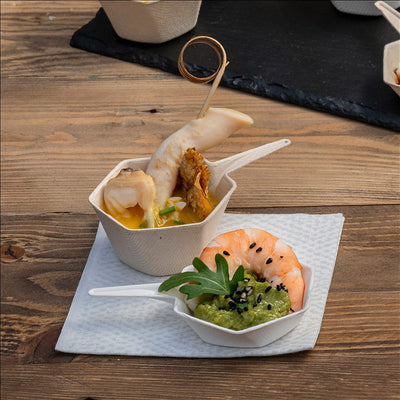 PIQUES "SPIRALE" 9 (h) CM NATUREL BAMBOU (100 UNITÉS)