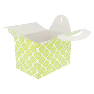 BOÎTES "VERT" 320 G/M2 15,50x10,50x17,50 CM VERDE LIMA CARTON (300 UNITÉS)