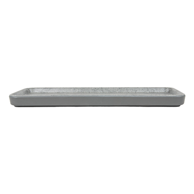 PLATEAUX RECTANGULAIRES 'ASAMI WARE' 28,5x12x2 CM IMITATION CIMENT MÉLAMINE (4 UNITÉS)