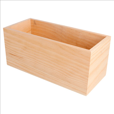 BOÎTE PRÉSENTATION CONDIMENTS 23x10x10 CM NATUREL BOIS (1 UNITÉ)