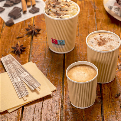 AGITATEURS CAFÉ EN SACHET OUVERTE 0,6x14x0,1 CM NATUREL BOIS (100 UNITÉS)