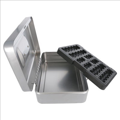 CAISSE 25x18x9 CM GRIS ACIER (1 UNITÉ)