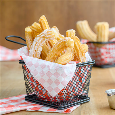 MINI FRITEUSES 2 PORTIONS 'ARTINOX' 12,5x10x7,5 CM NOIR ACIER (6 UNITÉS)