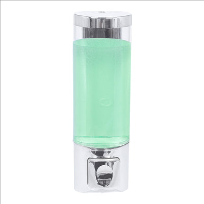 DISTRIBUTEUR DE SAVON 400 ML 6,5x6,3x20,3 CM ARGENTE ABS (1 UNITÉ)