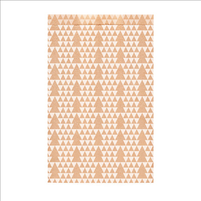 SACHETS PLATS SAPINS  60 G/M2 19+8x35 CM KRAFT VERGÉ (250 UNITÉS)