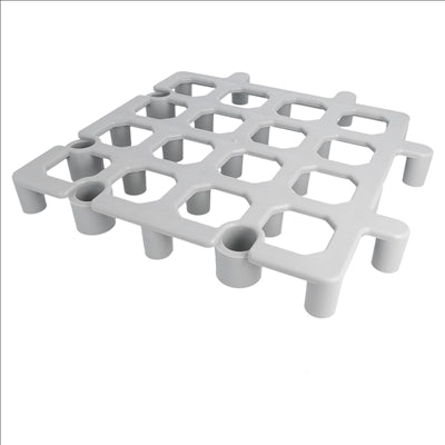 PLATEFORME DE SOL PROTECTION MARCHANDISES 33x33x4 CM GRIS PP (1 UNITÉ)