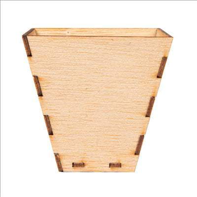 MINI RÉCIPIENTS POUR MISE EN BOUCHE 5x5x5 CM NATUREL BAMBOU (100 UNITÉS)