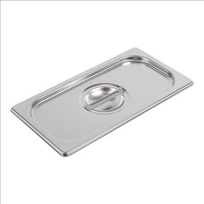 COUVERCLE 1/3 POUR RÉFÉRENCE 181.70/71 32,5x18 CM ARGENTE INOX (1 UNITÉ)