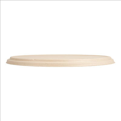 COUVERCLES RÉCIPIENT POUR PIZZA 'BIONIC' Ø 36,4x1,9 CM NATUREL BAGASSE (150 UNITÉS)