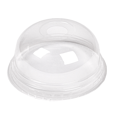 COUVERCLES COUPOLE AVEC ORIFICE POUR 224.02 Ø 9,5x4,4 CM TRANSPARENT PLA (800 UNITÉS)