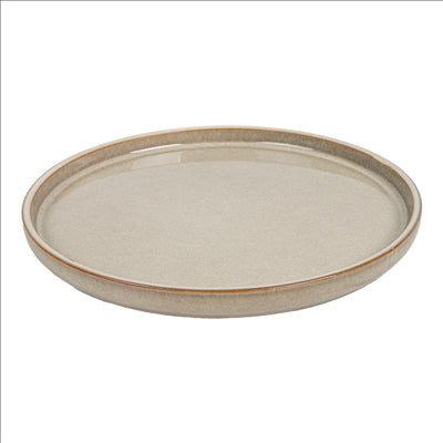 ASSIETTES 'AKALA' Ø21x2 CM BEIGE STONEWARE (6 UNITÉS)