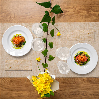 "TÊTE-À-TÊTE" PRÉ. 120CM (20 FEU.) 'TUNDRA' 55 G/M2 0,40x24 M CARAMEL AIRLAID (6 UNITÉS)