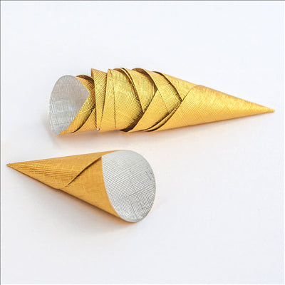 CÔNES 'PETITS FOURS' 5,8x2,2 CM DORE ALUMINIUM (3500 UNITÉS)