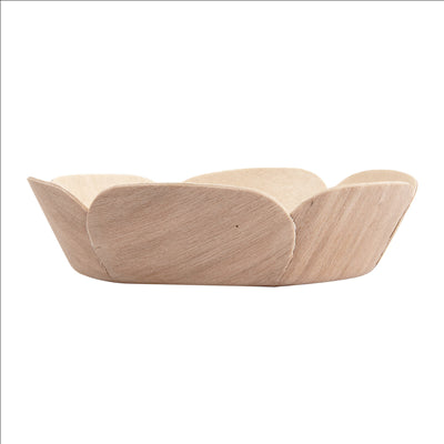 BOLS 'WOOD' Ø 11,5x3 CM NATUREL BOIS (200 UNITÉS)