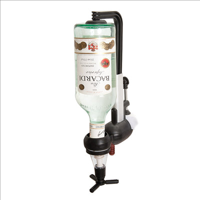 SUPPORT MURAL DOSEUR DE BOISSONS 18x7x38,5 CM ARGENTE ALUMINIUM (1 UNITÉ)