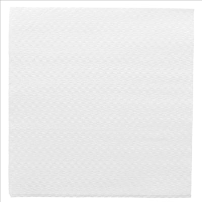 SERVIETTES ECOLABEL 1 PLI  20 G/M2 33x33 CM BLANC OUATE (3000 UNITÉS)