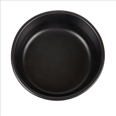 RÉCIPIENTS EN FAÏENCE POUR SALADES 812 ML Ø17,1x5,38 CM NOIR CERAMIQUE (8 UNITÉS)