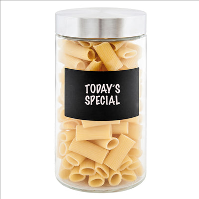 2 FEUILLES (18 U.) ÉTIQUETTES RECTANGULAIRES NOIR VINYL (12 UNITÉS)