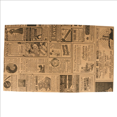 SACS SOS SANS ANSES 'TIMES' 70 G/M2 22+14x37 CM NATUREL KRAFT (500 UNITÉS)