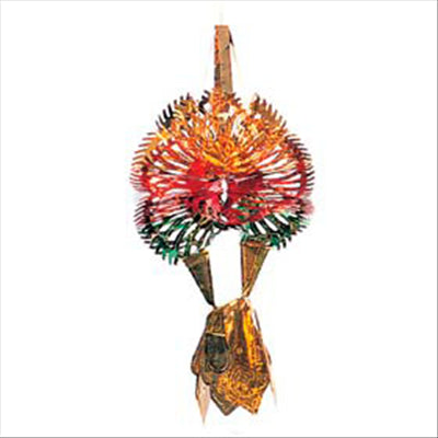 MOTIF A SUSPENDRE METALLISE 52 CM ASSORTI (6 UNITÉ)