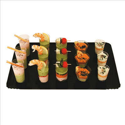 PLATEAUX TRAITEUR 1100 G/M2 28x42 CM OR/NOIR CARTON (100 UNITÉS)