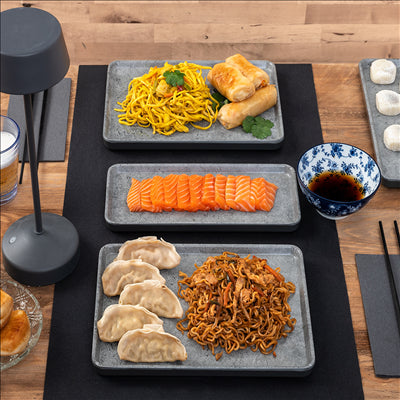 "TÊTE-À-TÊTE" PRÉ. 120CM (20 FEU.) 55 G/M2 0,40x24 M NOIR AIRLAID (6 UNITÉS)