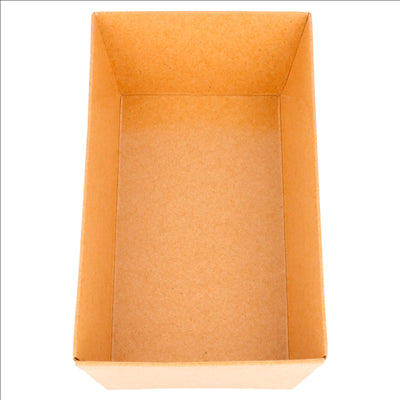 BARQUETTES 250 + 12,5 PE G/M2 13,5x7,5x3,5 CM NATUREL KRAFT (1000 UNITÉS)
