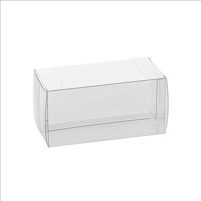 BOÎTES MACARONS 8x5x5 CM TRANSPARENT PET (200 UNITÉS)