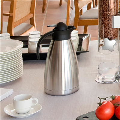 THERMO METALLIC "LUSTER" 1 L 14,3x14,3xx24 CM ARGENTE INOX (1 UNITÉ)