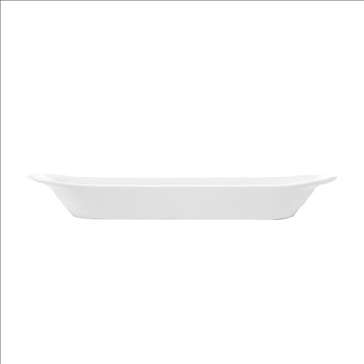 RÉCIPIENTS OBLONGS 21 CM BLANC PORCELAINE (12 UNITÉS)