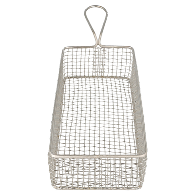 MINI FRITEUSES LONGUES 'ARTINOX' 22x10x6 CM ARGENTE INOX (6 UNITÉS)