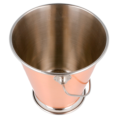 MINI SEAUX 'ARTINOX' Ø 12x12 CM CUIVRE INOX (12 UNITÉS)