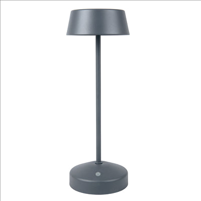 LAMPE LED SANS FIL + VARIATEUR 4000 mAH Ø 11x32 CM GRIS METAL (1 UNITÉ)