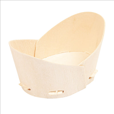 MINI RÉCIPIENTS POUR MISE EN BOUCHE 10,3x6x5,3 CM NATUREL BOIS (200 UNITÉS)