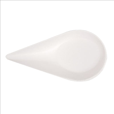 RÉCIPIENT À CUILLÈRE 'BIONIC' 10,1x5x2,9 CM BLANC BAGASSE (1000 UNITÉS)