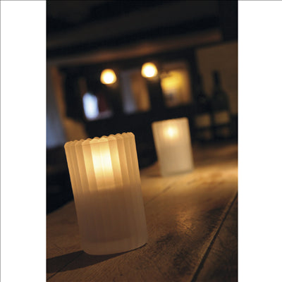 LAMPES DE TABLE "SORBET" Ø 7,5x12,5 CM GLASE VERRE (6 UNITÉS)
