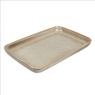 PLATEAUX 'AKALA' 20,5x13,5x2,5CM TERRE STONEWARE (6 UNITÉS)