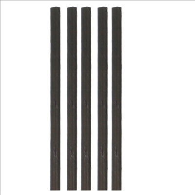 PAILLES DROITES 'PAPER' Ø1x23 CM NOIR PAPIER (2400 UNITÉS)