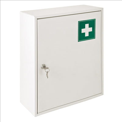 ARMOIRE PHARMACIE 36x15x45 CM BLANC ACIER (1 UNITÉ)