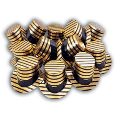 HAUTS DE FORME  Ø 27,5x15,5 CM DORE CARTON (12 UNITÉS)