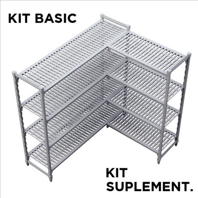 SUPPLÉMENTAIRE ÉTAGÈRE WINDSHELVING 'ARROW' 45,5x91x180 CM GRIS ACIER (1 UNITÉ)