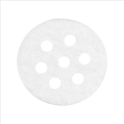 PAPIERS PERFORÉS POUR DIM-SUM 165.61 40 G/M2 Ø6,5 CM BLANC PARCH.INGRAISSABLE (2000 UNITÉS)