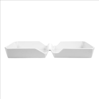 BURGER BOX 26x13,7x3,4 CM BLANC PORCELAINE (6 UNITÉS)